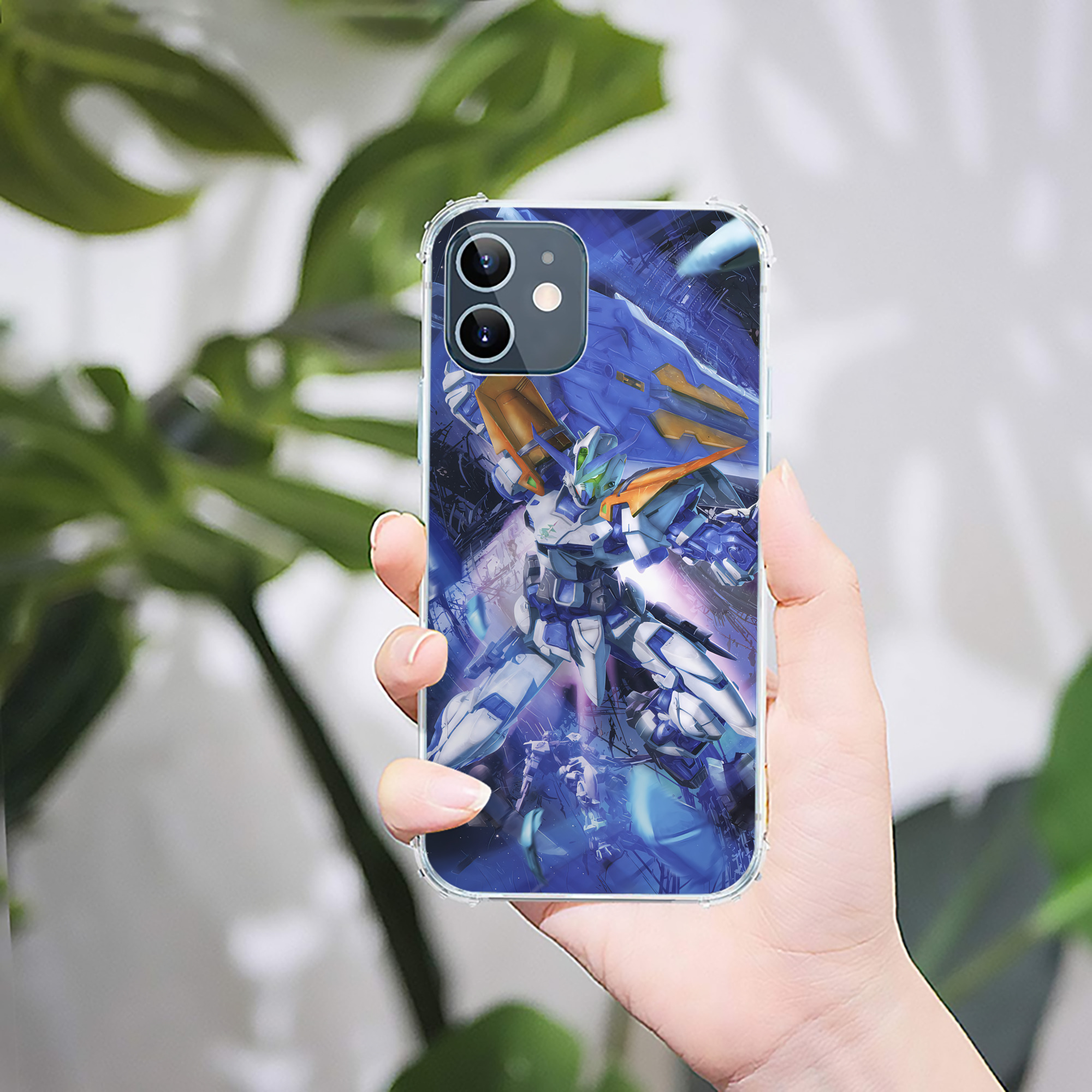 （画像用） 機動戦士ガンダム Mobile Suit Gundam 【iPhone 12シリーズ対応】透明スマホケース（クリアソフトケース）